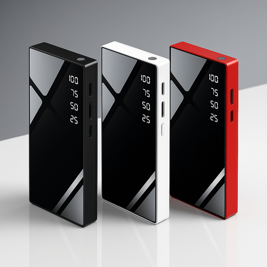 Batterie externe portable avec écran LCD (20 000 mAh)