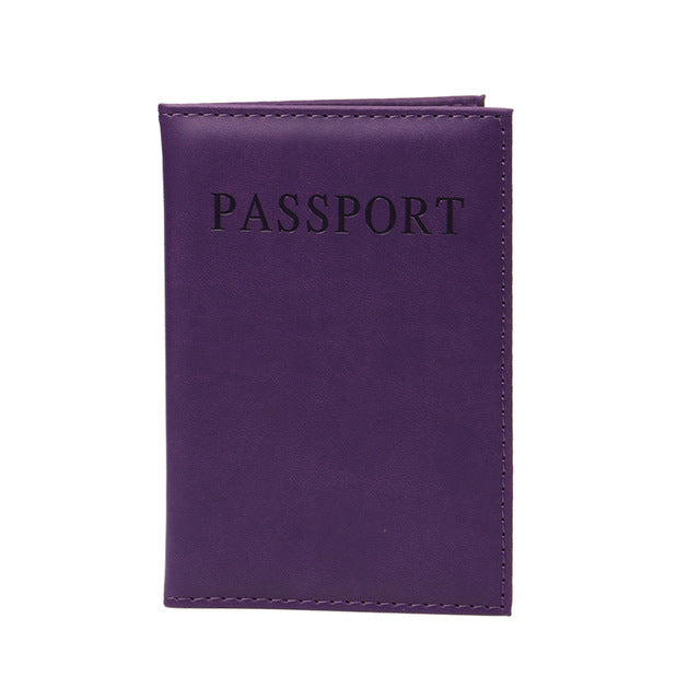 Étui pour passeport en cuir PU