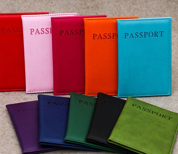 Étui pour passeport en cuir PU