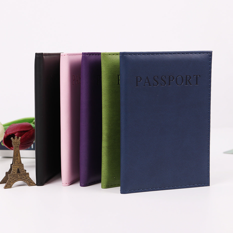 Étui pour passeport en cuir PU