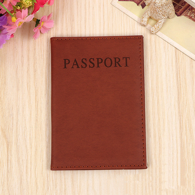 Étui pour passeport en cuir PU