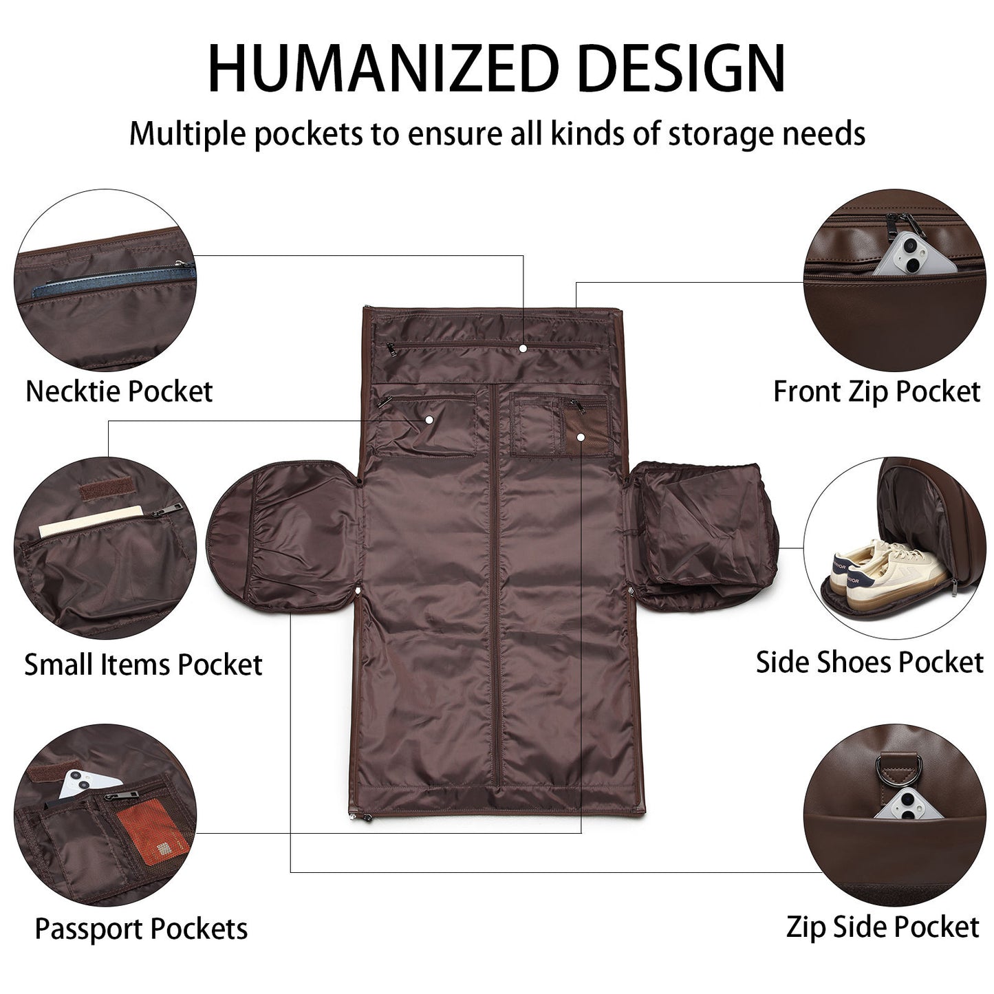 Travel bag with removable wheels