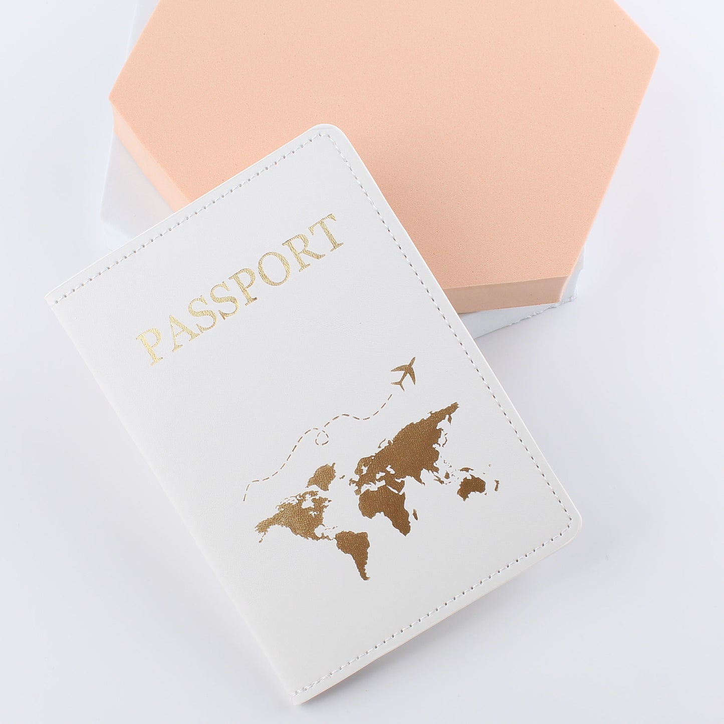 Étui en cuir véritable pour passeport