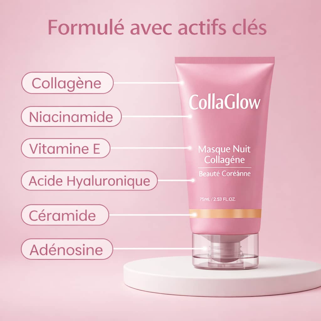 Masque de nuit enveloppant au collagène